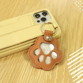 Memorial Leather Pet Hair Storage Keychain Pet hair storage pendant Pet creative commemorative keychain Pet hair collector