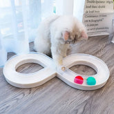 Interactive Cat Turntable Track Ball Toy – Anti-Boredom Play & Exercise Toy