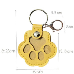 Memorial Leather Pet Hair Storage Keychain Pet hair storage pendant Pet creative commemorative keychain Pet hair collector
