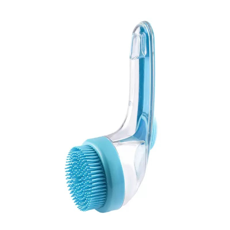 Pet Bath Brush with Shampoo Dispenser