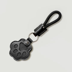 Memorial Leather Pet Hair Storage Keychain