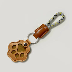Memorial Leather Pet Hair Storage Keychain