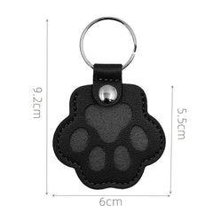 Memorial Leather Pet Hair Storage Keychain