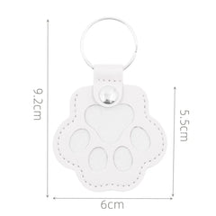 Memorial Leather Pet Hair Storage Keychain