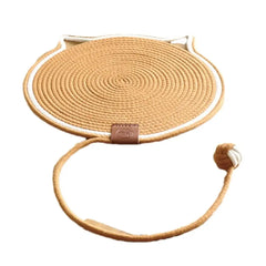 Round Cat Scratcher Mat – Furniture Protector & Claw Care Pad for Indoor Cats