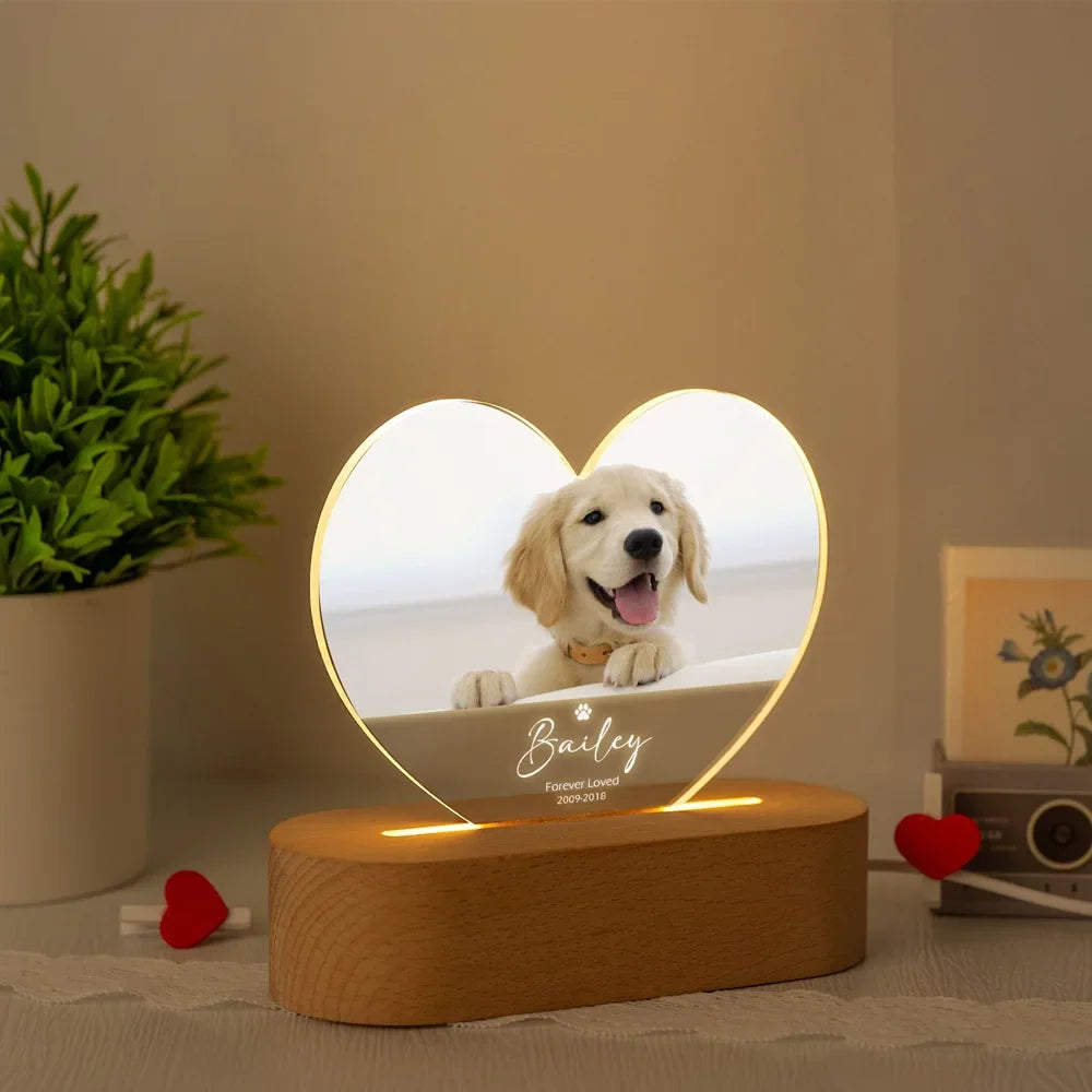 Custom Pet Memorial Frame – Personalized Photo Keepsake for Pet Lovers