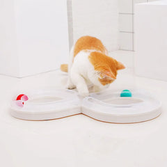 Interactive Cat Turntable Track Ball Toy – Anti-Boredom Play & Exercise Toy