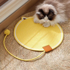 Round Cat Scratcher Mat – Furniture Protector & Claw Care Pad for Indoor Cats