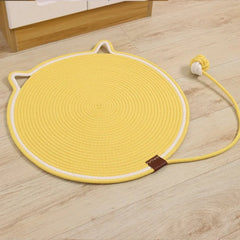 Round Cat Scratcher Mat – Furniture Protector & Claw Care Pad for Indoor Cats