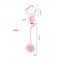 Self-Play String Toy for Kittens with Ball