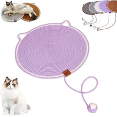 Round Cat Scratcher Mat – Furniture Protector & Claw Care Pad for Indoor Cats