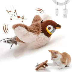 Bird Electric Pet Toy Sound Simulation Bite Resistant Bird Hunting Self-Entertainment Artifact