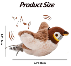 Bird Electric Pet Toy Sound Simulation Bite Resistant Bird Hunting Self-Entertainment Artifact