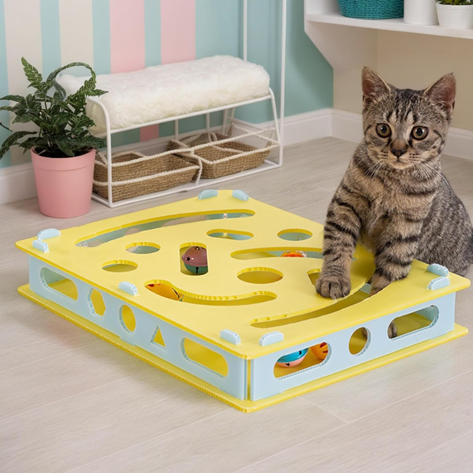 Pet educational toys, bell turntables, cat toys, cat entertainment toys