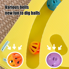 Pet educational toys, bell turntables, cat toys, cat entertainment toys