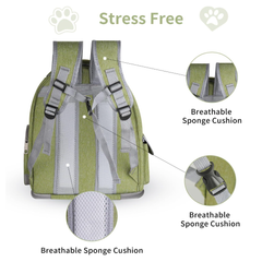Pet bag pet backpack portable pet backpack for going out large capacity breathable four seasons universal pet bag