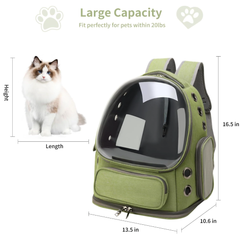 Pet bag pet backpack portable pet backpack for going out large capacity breathable four seasons universal pet bag