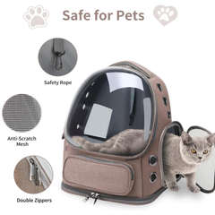 Pet bag pet backpack portable pet backpack for going out large capacity breathable four seasons universal pet bag