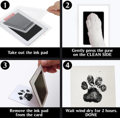 Pet paw prints, cat footprints, dog birthday commemorations, cattery kitten birth certificates, cat lover gifts