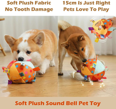 Pet toy ball, pet boredom relief artifact, consumes physical strength, bite-resistant teeth grinding, plush ball