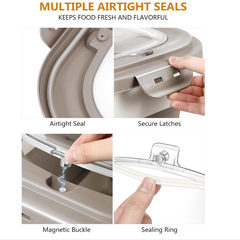 Pet food storage barrel, large capacity, foldable, sealed, moisture-proof and insect-proof barrel for cat and dog food, flip-top storage barrel for food