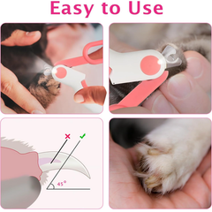 Pet scissors, cat nail scissors, adjustable round hole scissors, pet nail clippers, novice pet scissors