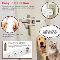 Pet fence for cats, ventilation and punch-free home door gap artifact, bedroom fence, air-conditioned room door gap artifact