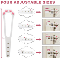 Pet fence for cats, ventilation and punch-free home door gap artifact, bedroom fence, air-conditioned room door gap artifact