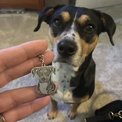 Photo customized pet keychains, dog and cat souvenir gifts, family souvenirs, pet puppy tags, keychains