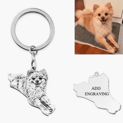 Photo customized pet keychains, dog and cat souvenir gifts, family souvenirs, pet puppy tags, keychains